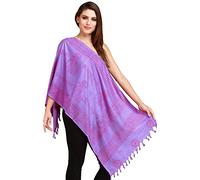 Exotic India Dahlia-Purple Hare Rama Hare Krishna Prayer Scarf