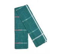 Exotic India Ikat Woven Cotton Angavastram with Modern Graph Check Patterns Traditional Men’s Cotton Wrap for Puja, Weddings