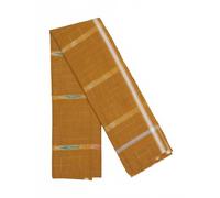 Exotic India Ikat Woven Cotton Angavastram with Modern Graph Check Patterns Traditional Men’s Cotton Wrap for Puja, Weddings