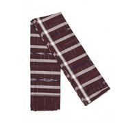 Exotic India Ikat Woven Cotton Angavastram with Modern Graph Check Patterns Traditional Men’s Cotton Wrap for Puja, Weddings