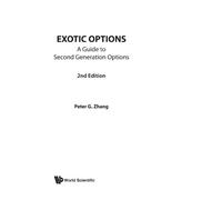 Exotic Options: A Guide To Second Generation Options (2Nd Edition)