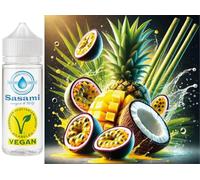 Exotic Paradise Punch - Pineapple Passion Fruit Coconut Lemongrass Flavor Concentrate - Vegan - Sasami - 100ml
