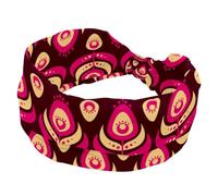 Exotic Peacock Pattern Wide Headbands for Women, Non Slip Workout Headband, Elastic Hair Bands, Sweat Yoga Hairband, Knotted Head Wraps for Girl Ladies