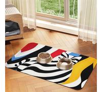 Exotic Pet Feeding Mat Dog Cat Eating Food Absorbent Leather Tablecloth for and Water Bowl Waterproof No Stains Quick Dry Non-Slip 17.72 * 11.8IN