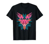 Exotic Pink Orchid Floral Tropical Bouquet T-Shirt