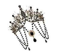 Exotic Princesses Tassels Crowns Mysterious Elegant Headpiece Queen Headbands For Unique Styles Enthusiasts