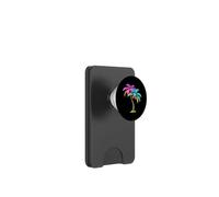 Exotic Rainbow Palm Tree Vacation Vibes PopSockets PopWallet for MagSafe