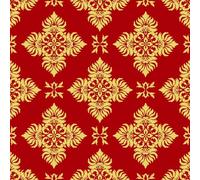 Exotic Red Floral Peel and Stick Wallpaper Self-Adhesive Chinese Style Luxury Contact Paper Non-Woven Canvas Removable Wall Paper for Living Room Bedroom Shelf Liner Walls Cabinets 44x500 cm C-7
