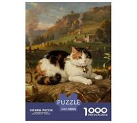 Exotic Shorthair 1000 Piece Jigsaw Puzzles for Adults Challenge High Difficulty Pet Cat Home Decoration Family Puzzle Game Birthday Gifts 38x26cm/1000pcs