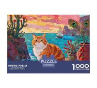 Exotic Shorthair 1000 Piece Jigsaw Puzzles for Adults Challenge High Difficulty Pet Cat Home Decoration Family Puzzle Game Birthday Gifts 38x26cm/1000pcs