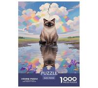 Exotic Shorthair Jigsaw Puzzles for Adult Challenging Puzzle Games The Impossible Challenge 1000 Pieces Difficult Hard Jigsaw Puzzles for Man And Woman with Letters on Back 70x50cm/1000pcs