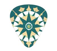 Exotic style floral Guitar picks, thin, medium, heavy, 12 pieces, suitable for guitar, bass, electric guitar, ukulele, wear-resistant guitar picks,
