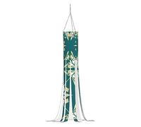 Exotic Style Floral Pack Halloween Ghost Windsocks Flag with Lights Hanging Lights Decor for Patio Garden Party