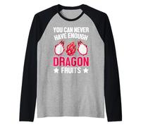 Exotic Summer Beach Dragonfruit Fun Design Raglan Baseball Tee