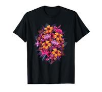 Exotic Summer Jungle Flowers Hibiscus Orchid T-Shirt