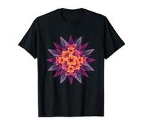 Exotic Summer Lotus Hibiscus Floral Mandala T-Shirt