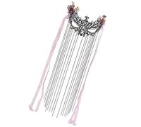 Exotic Tassels Faced with Handmade Fringe Retro Pearl Veil Jewelry Dance Performer Wedding Bride Headwear
