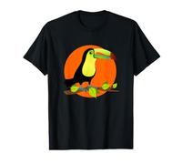 Exotic Toucan in the Tropics in Front of a Sun Value Graphic T-Shirt