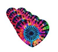 Exotic Tribe Tie Dye Style Car Air Fresheners Cards 4 Pcs Hanging Fragrance Scented Cards Long-Lasting Car Aromatherapy Tablets for Wardrobe Bathroom Car Interior Mirror Pendant Gifts