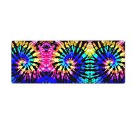 Exotic Tribe Tie Dye Style Extra Large Desk Pad,Non-Slip Rubber Base Mat, for Keyboard, Mouse and Desk Protection