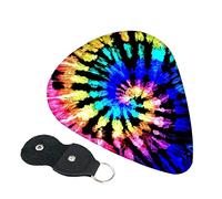 Exotic Tribe Tie Dye Style Guitar Picks, 6 Pack Includes Thin(.46mm), Medium(.71mm) & Heavy Gauges(.96mm) Suitable For Guitar, Ukulele, Etc.