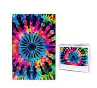 Exotic Tribe Tie Dye Style Jigsaw Puzzle for Adults Challenging Wooden Puzzles 1000 Pieces Personalized Photo Puzzle Picture Jigsaws Custom Jigsaw Puzzles for Birthday