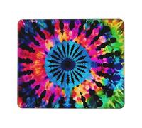 Exotic Tribe Tie Dye Style Mouse Pad Waterproof Gaming Mousepad for Office Computer Mousepads for Desk Pad with Non-Slip Rubber Base Washable Cloth Mouse Mat 7 x 8.6 in