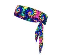 Exotic Tribe Tie Dye Style Patterned sports headband for men and women, sweat-absorbing headband for badminton, mountaineering and cycling