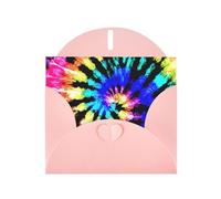 Exotic Tribe Tie Dye Style Print Blank Cards and Envelopes 5" x 6" for Wedding Birthday Invitations and All Occasions
