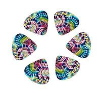 Exotic Tribe Tie Dye Style print Guitar Picks, 12PCS Premium Celluloid Guitar Pick Medium for Acoustic Guitar, Electric Guitar, Bass