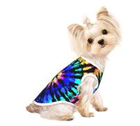 Exotic Tribe Tie Dye Style Print Pet T-Shirt Sleeveless Tank Top Fashion Gear Daily Wear Walking Playing Traveling