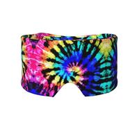 Exotic Tribe Tie Dye Style Print Sleep Eye and Ear Muffs Mask - Adjustable Yoga Travel Headband, Keep Warm Shading Comfortable Aid