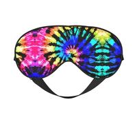 Exotic Tribe Tie Dye Style Print Soft Eye Mask – Comfortable Sleep, Blocks Light, Full Eye Coverage, Ideal for Travel, Meditation