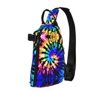 Exotic Tribe Tie Dye Style Print Trend Casual Crossbody Chest Bag Multipurpose Cross Body Shoulder Bag