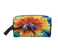Exotic Tribe Tie Dye Style Printed Makeup Bag Travel Portable Cosmetic Bag Large Capacity Makeup Case Toiletry Handbag Organiser for Women