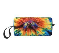 Exotic Tribe Tie Dye Style Printed Travel Makeup Bag Portable Cosmetic Bag Makeup Case Toiletry Handbag Organiser for Women