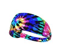 Exotic Tribe Tie Dye Style Printing One-Pack Comfortable Elastic Exercise Headband Athletic Band 4.3 * 13.4in Soft And Breathable â€‹