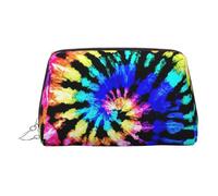 Exotic Tribe Tie Dye Style PVC Leather Makeup Bag Cosmetic Pouch Travel Organizer Toiletry Clutch