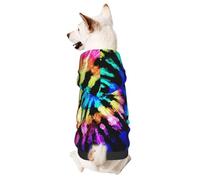 Exotic Tribe Tie Dye Style Small Pets Wear Hoodies,Dog Jumper Sweatshirt,Warm And Lightweight, Soft Texture, Easy To Wear