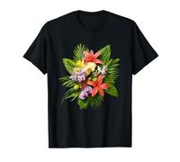 Exotic Tropical Lily Orchid Bouquet Flowers T-Shirt