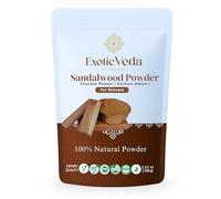 EXOTIC VEDA Pure, Organic Sandalwood Powder for Men & Women Face Pack to Help Detan, Lighten, and Brighten | 100% Natural, Non-GMO (100g)