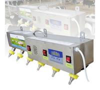ExoticaBlend 6 Fully Automatic Nipple Feeders, Constant Temperature Lamb Drink Nipples Piglets Feeder Teat Lamb Feed Pigs Raising Equipment Poultry Feeders with Sound Simulation