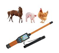 ExoticaBlend Animal Ear Tag Scanner with LCD Display,134.2 Khz Handheld Pet Microchip Reader,Storage Up to 20000 Datas,Read Time