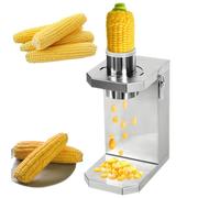 ExoticaBlend Electric Fresh Corn Stripper, Stainless Steel Corn Thresher Machine, Removable Blade, Quick Removal, Commercial Automatic Sheller for Threshing Fresh and Cooked Corns 3.5cm