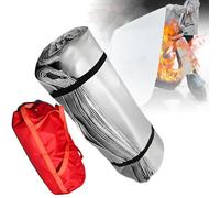 ExoticaBlend Emergency Fire Blanket for Car, Large Fiberglass Fire Suppression Blanket, Survival Safety for Electric Vehicle Truck Automotive Conflagration 3x4m