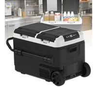 ExoticaBlend Refrigerator Car Fridge - Dual Zone Electric Cooler, Car Refrigerator -4℉~68℉, Portable Refrigerator 12/24V DC 100-240V AC, Portable Freezer for Travel Camping RV Home 50L