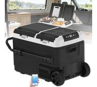 ExoticaBlend Refrigerator, Electric Cooler, Portable Freezer 12V/24V DC 100-240V AC, Fridge -4℉~68℉, 12V Cooler with Wheels for Travel,Camping,Truck,Boat 50L