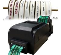 ExoticaBlend Satin Ribbon Printer Machine 4 Row Digital Ribbon Printer 200dpi 150 mm/s Label Printer Foil Stamping Printing Machine,12-20mm Width, Supports 50+ Languages for Gift Wrapping