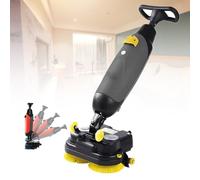 ExoticaBlend Walk-Behind Floor Scrubber Dryer - 17" Scrub Path, Dual 1.2 & 2 Gal Tanks, 1200㎡/H Coverage, for Wood, Tile, Terrazzo, Marble & Cement Floors Grey