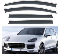 EXOTUF Car Wind Deflectors for Porsche Cayenne 2011-2018,Front Rear Side Window Visor Rain,Window Deflectors, 4-Piece of Set.